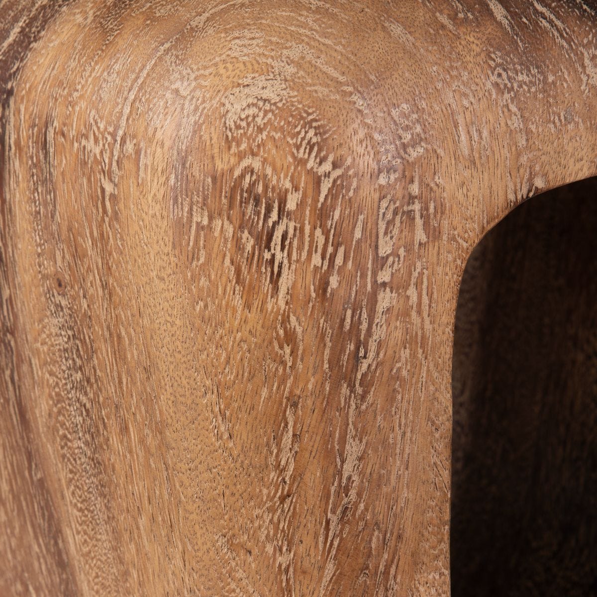 Loophole Accent Stool, Bleached Wash – Furniture by Uttermost | Sutter & Vale