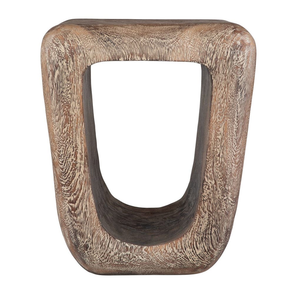Loophole Accent Stool, Bleached Wash