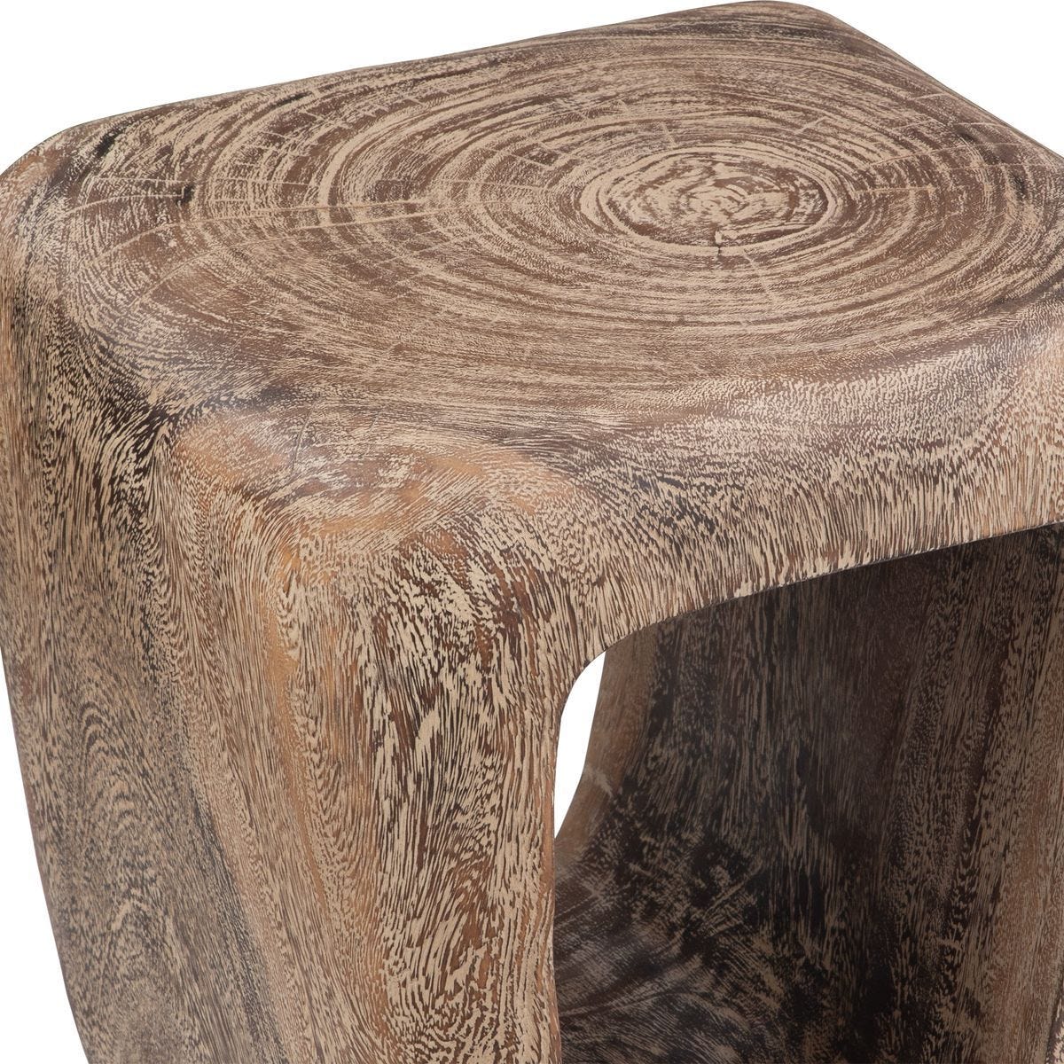 Loophole Accent Stool, Bleached Wash – Furniture by Uttermost | Sutter & Vale