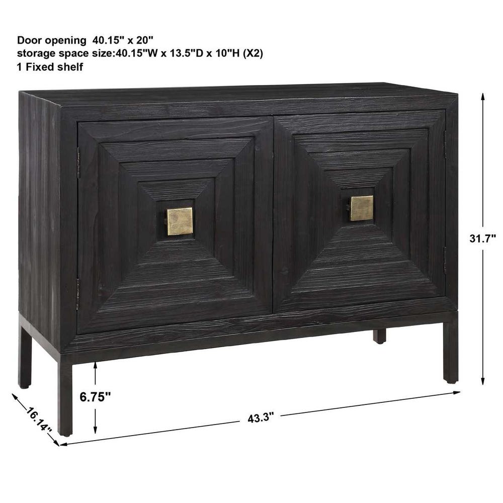 Aiken 2 Door Cabinet, Black