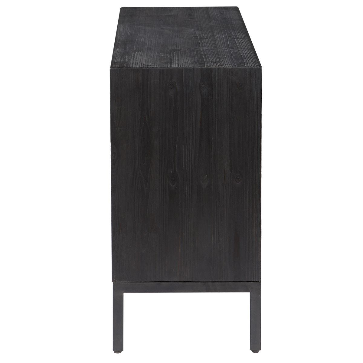 Aiken 2 Door Cabinet, Black – Furniture by Uttermost | Sutter & Vale