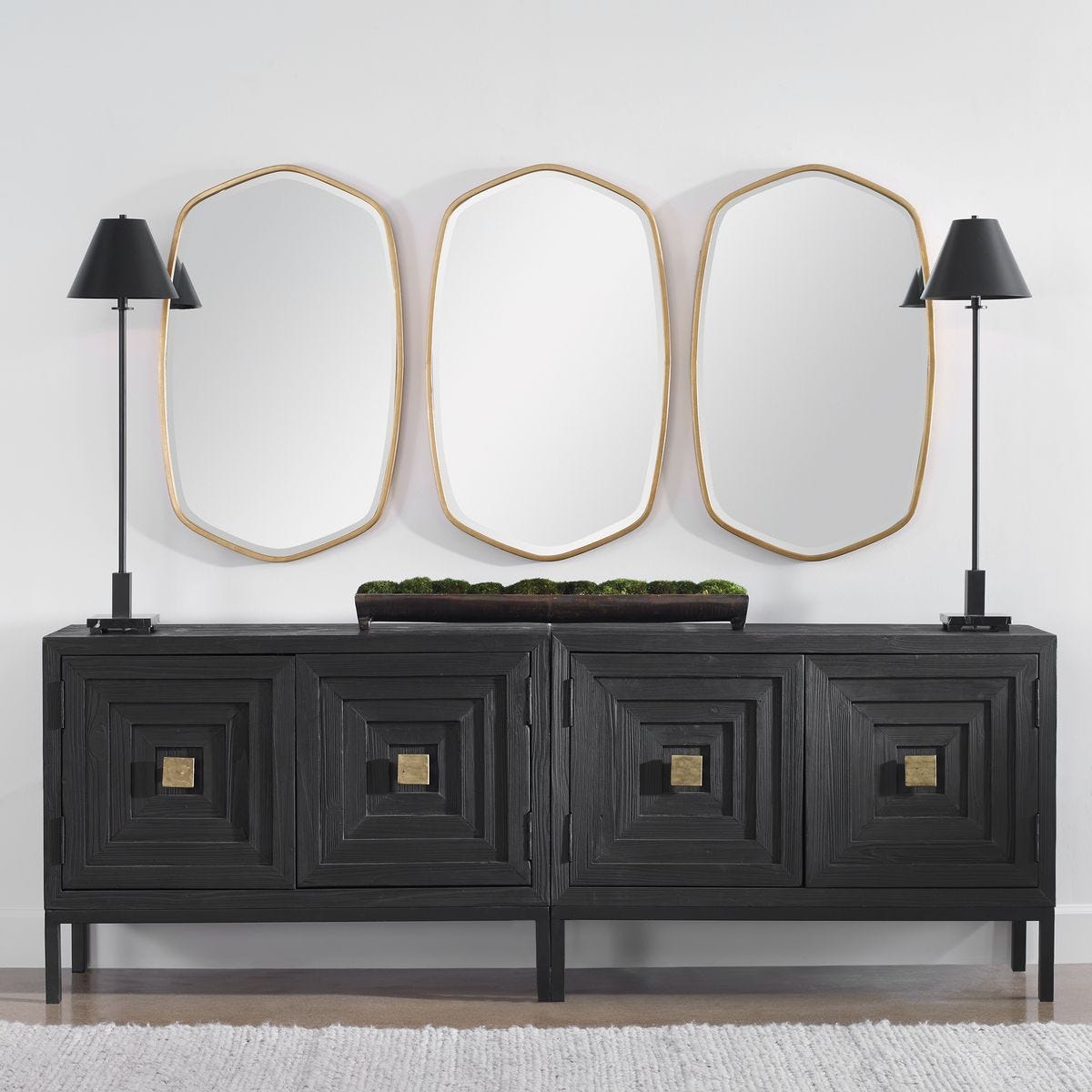Aiken 2 Door Cabinet, Black – Furniture by Uttermost | Sutter & Vale