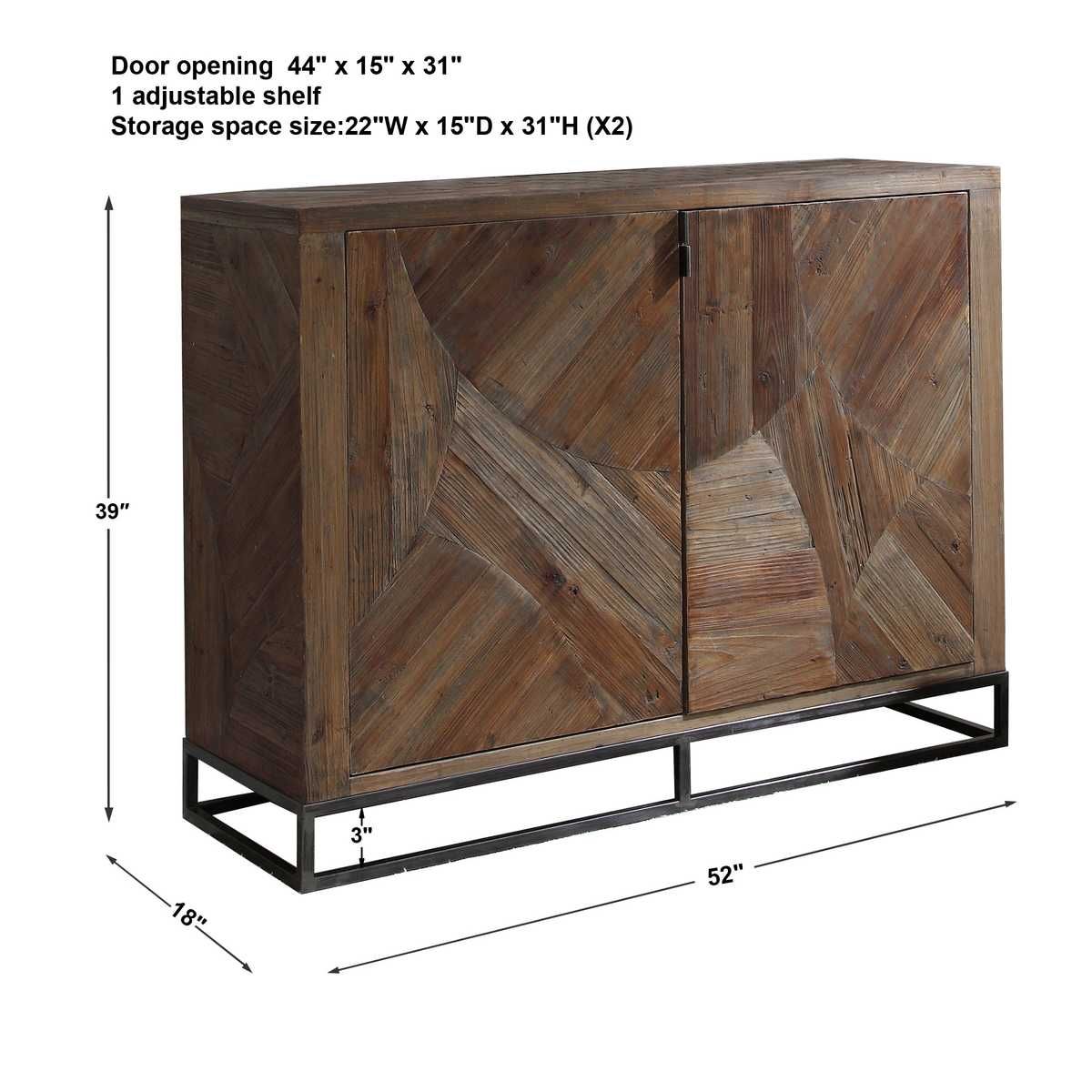 Evros 2 Door Cabinet – Furniture by Uttermost | Sutter & Vale