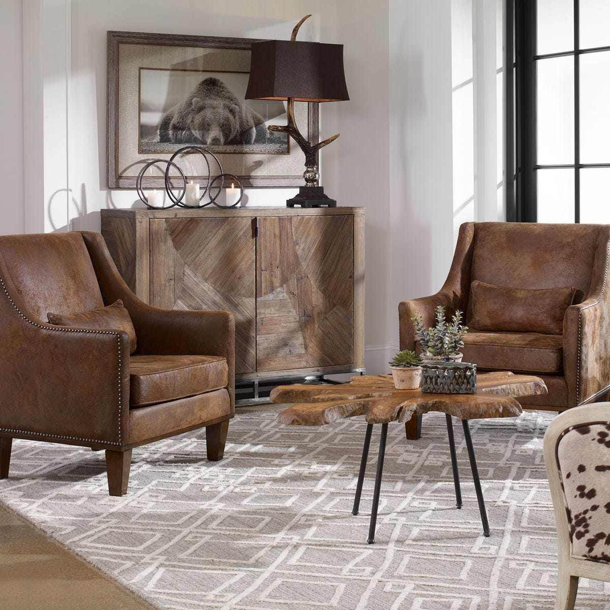 Evros 2 Door Cabinet – Furniture by Uttermost | Sutter & Vale