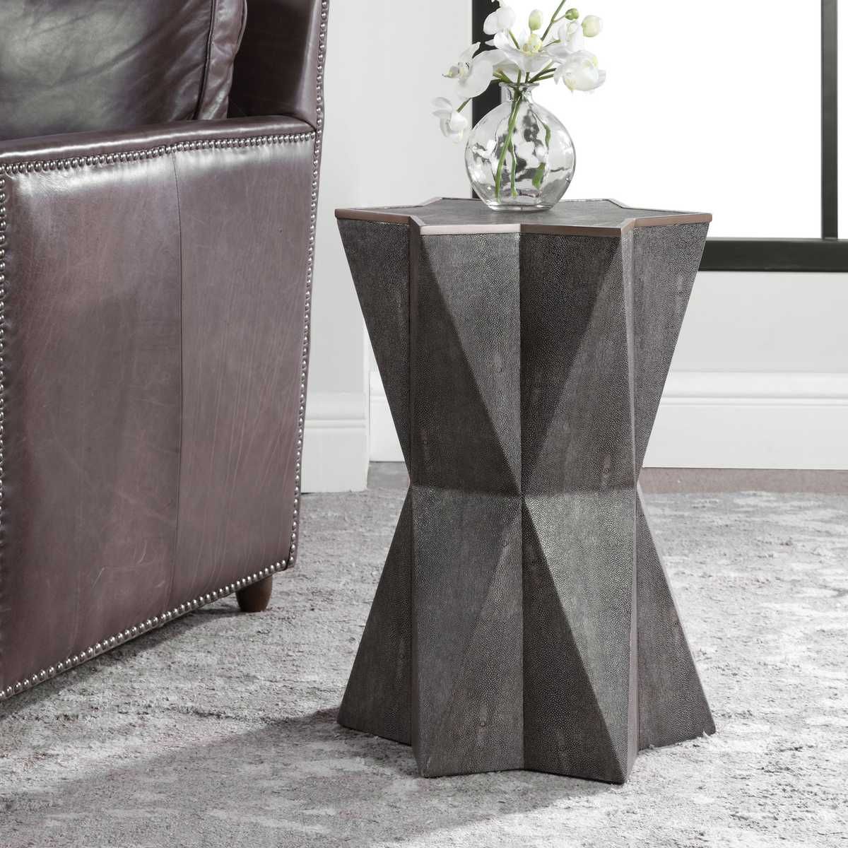 Capella Accent Table, Gray – Furniture by Uttermost | Sutter & Vale