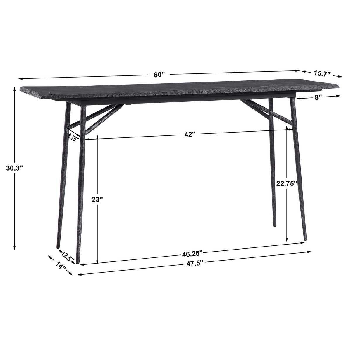 Kaduna Console Table, 2 Cartons – Furniture by Uttermost | Sutter & Vale