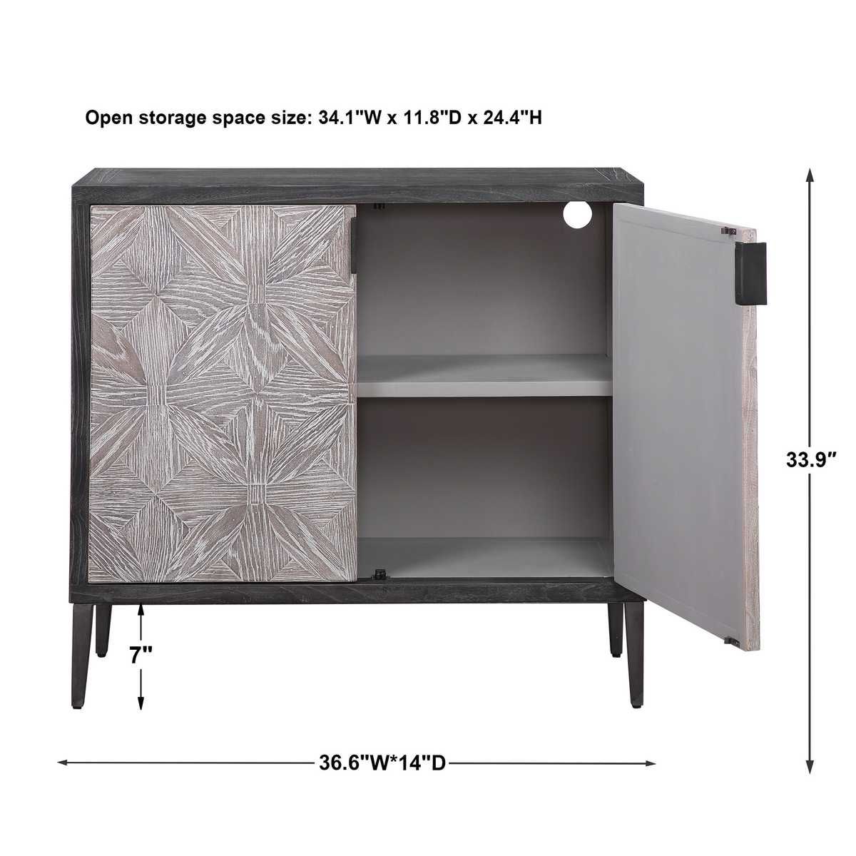 Laurentia 2 Door Cabinet – Furniture by Uttermost | Sutter & Vale