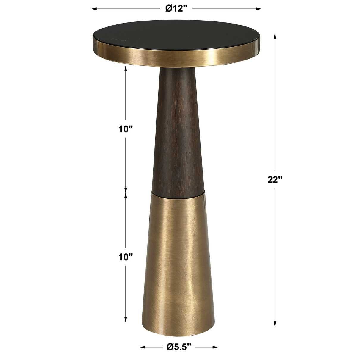 Fortier Accent Table, Espresso – Furniture by Uttermost | Sutter & Vale