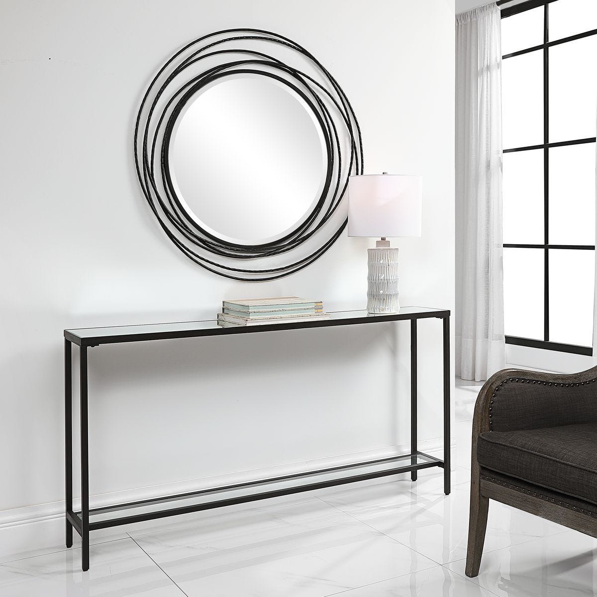 Hayley Console Table, Black – Furniture by Uttermost | Sutter & Vale