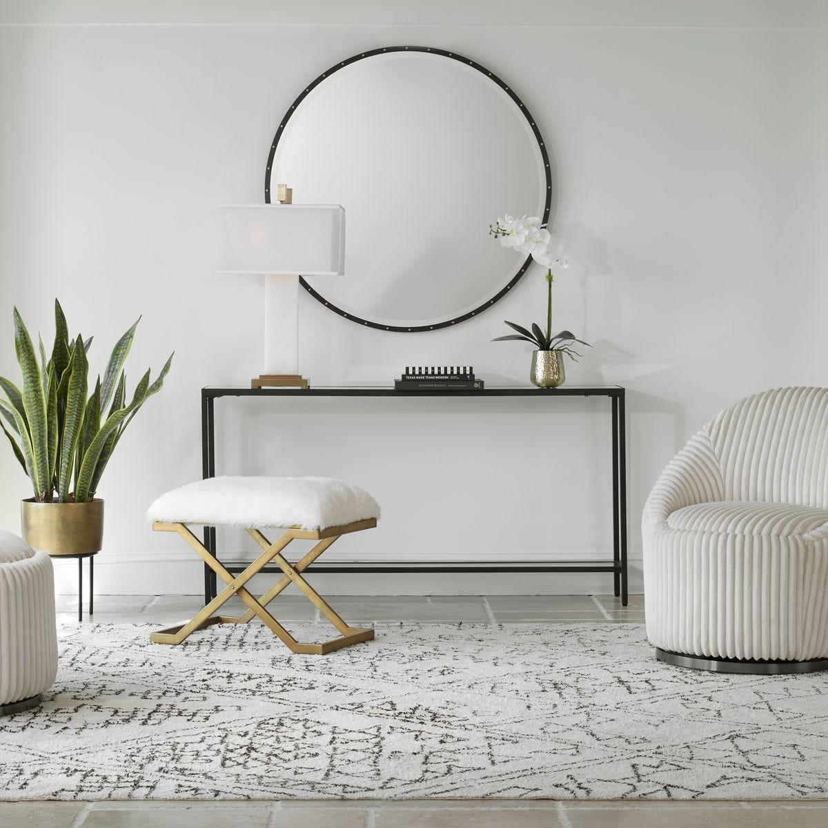 Hayley Console Table, Black – Furniture by Uttermost | Sutter & Vale