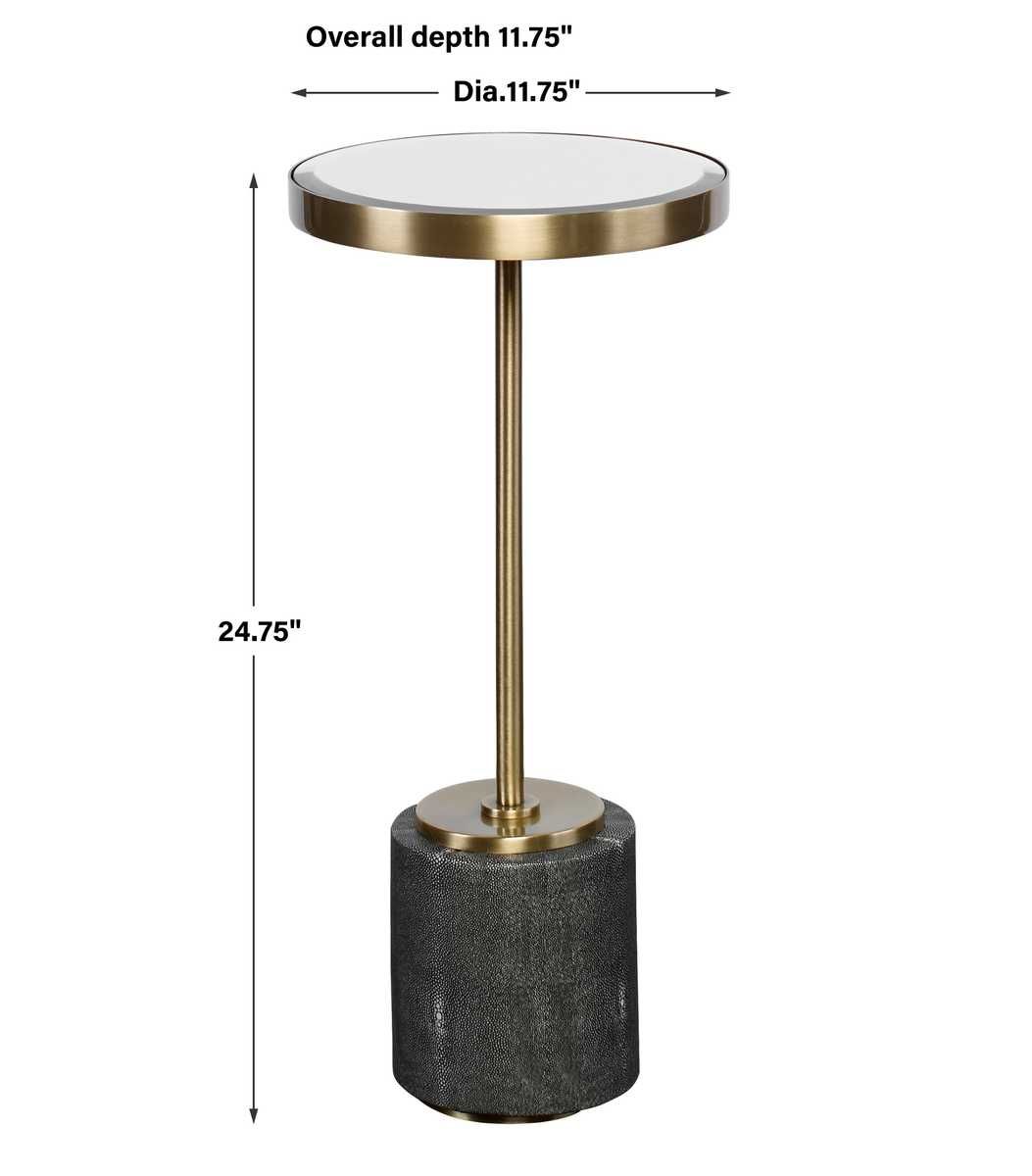 Laurier Drink Table, Gray – Furniture by Uttermost | Sutter & Vale