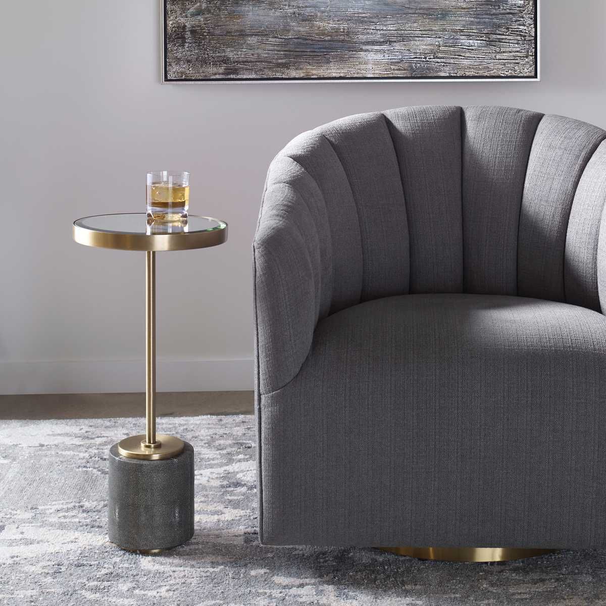 Laurier Drink Table, Gray – Furniture by Uttermost | Sutter & Vale