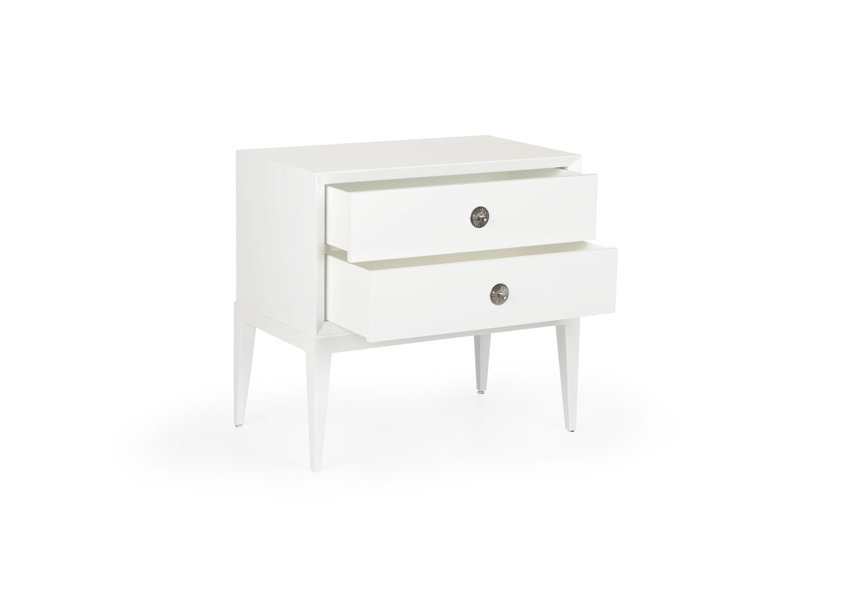 Beveled Side Chest 2 Drawers