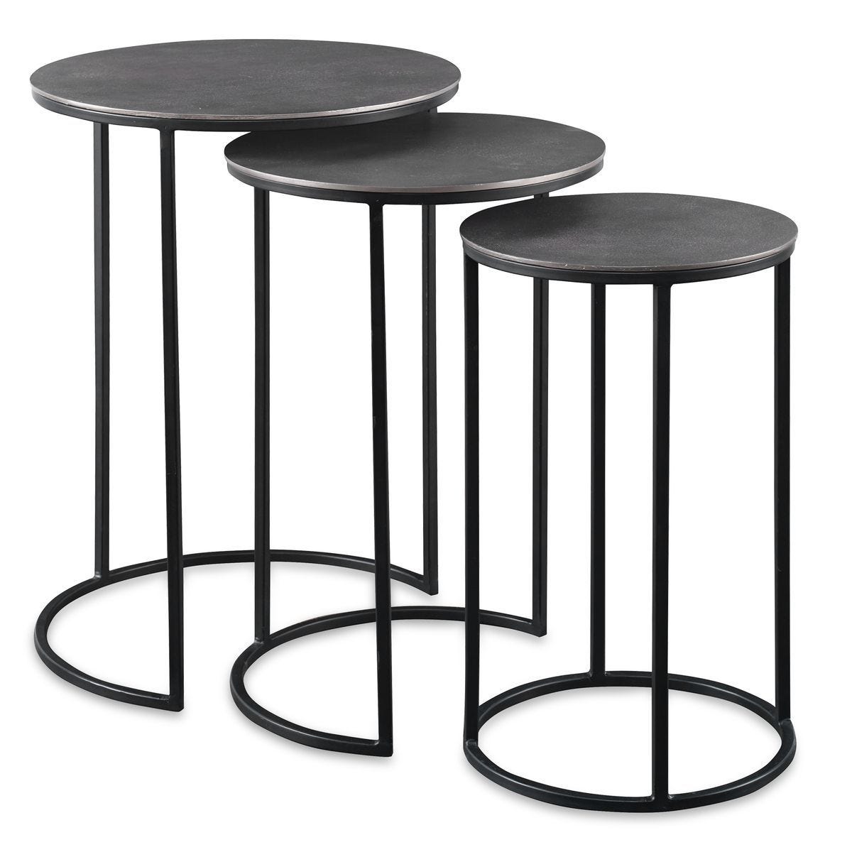 Erik Nesting Tables, S/3 – Furniture by Uttermost | Sutter & Vale