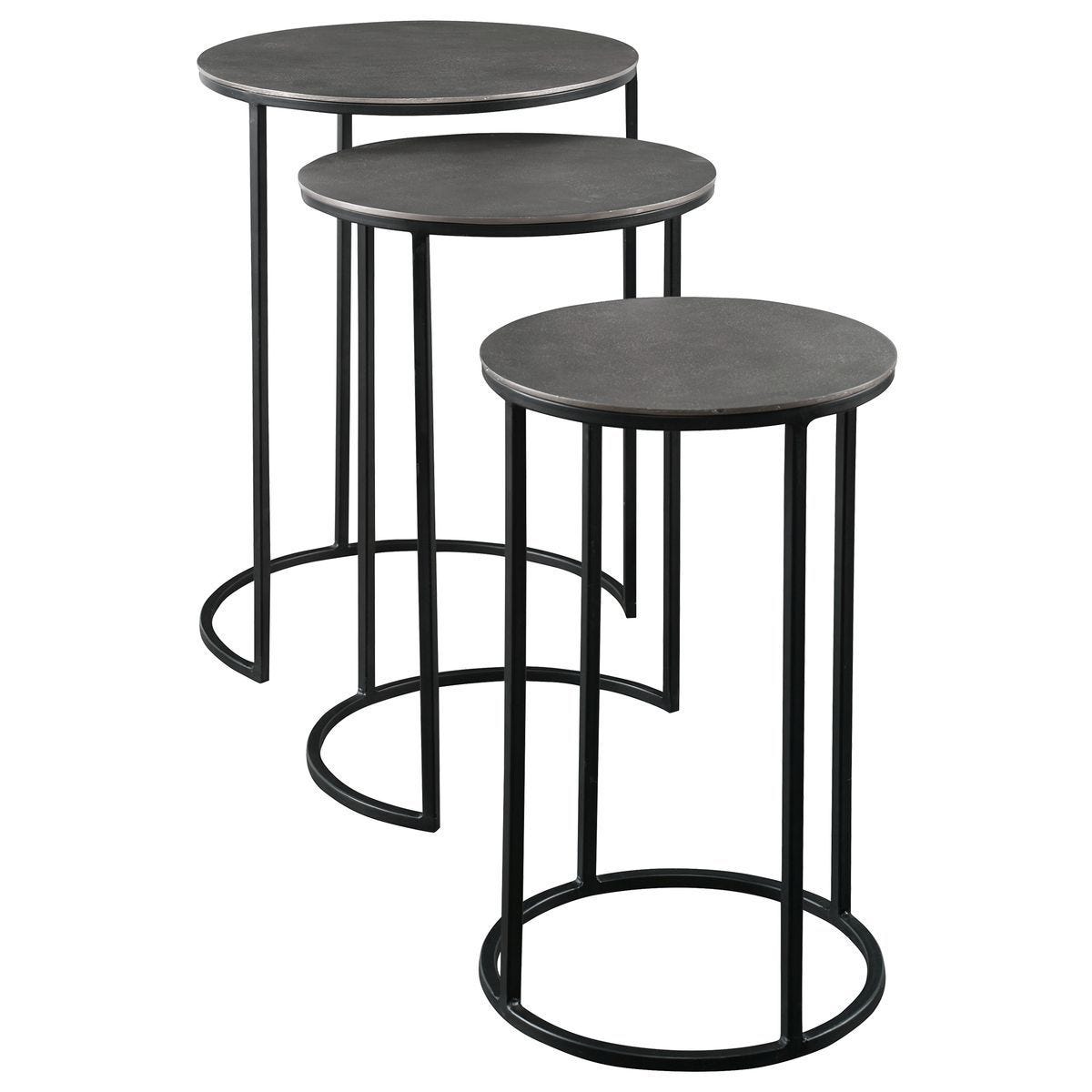 Erik Nesting Tables, S/3 – Furniture by Uttermost | Sutter & Vale