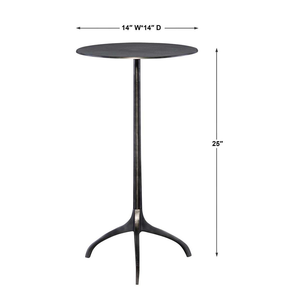 Beacon Accent Table, Nickel
