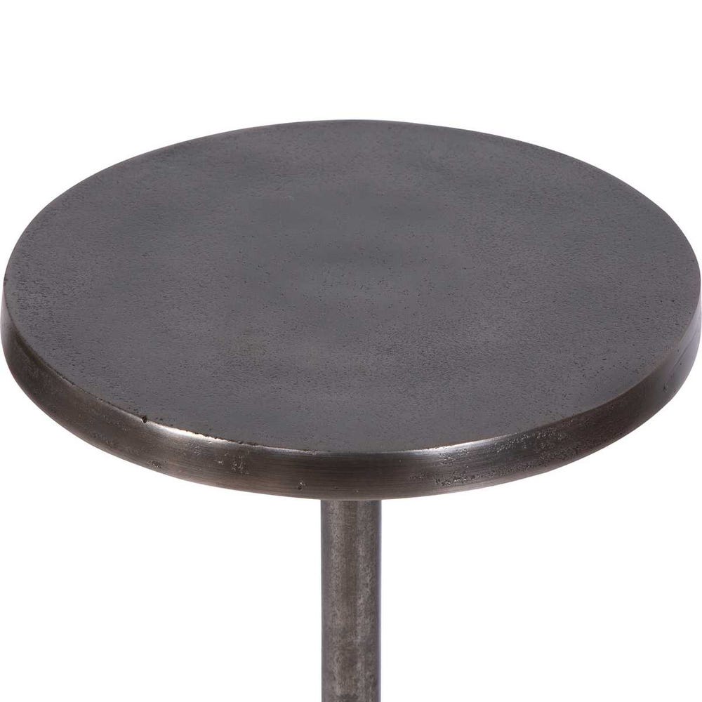 Sanaga Indoor-Outdoor Drink Table, Nickel
