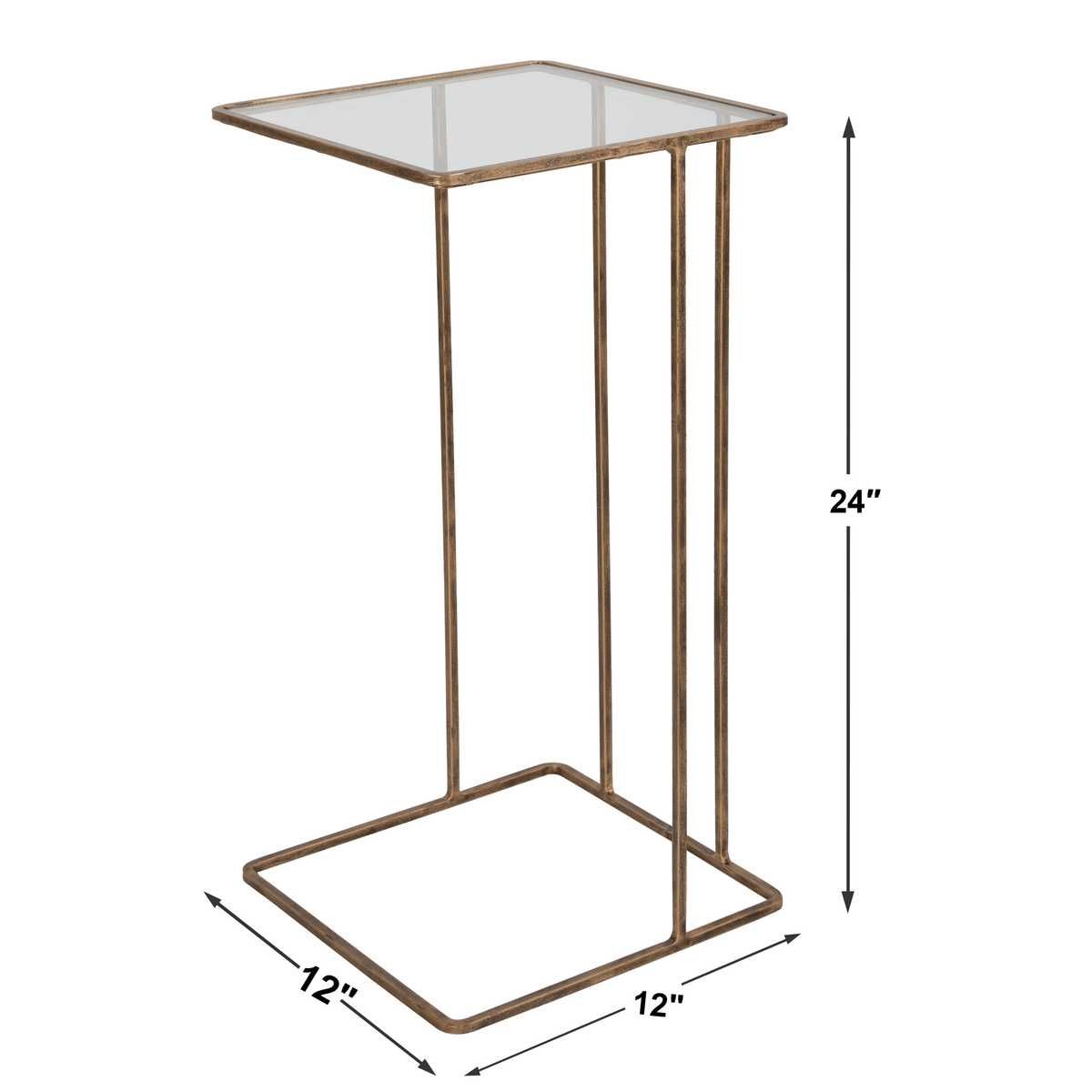 Cadmus Accent Table, Gold – Furniture by Uttermost | Sutter & Vale