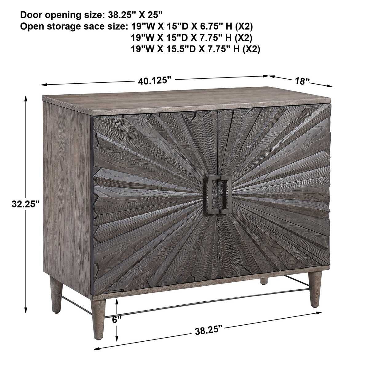 Shield 2 Door Cabinet – Furniture by Uttermost | Sutter & Vale