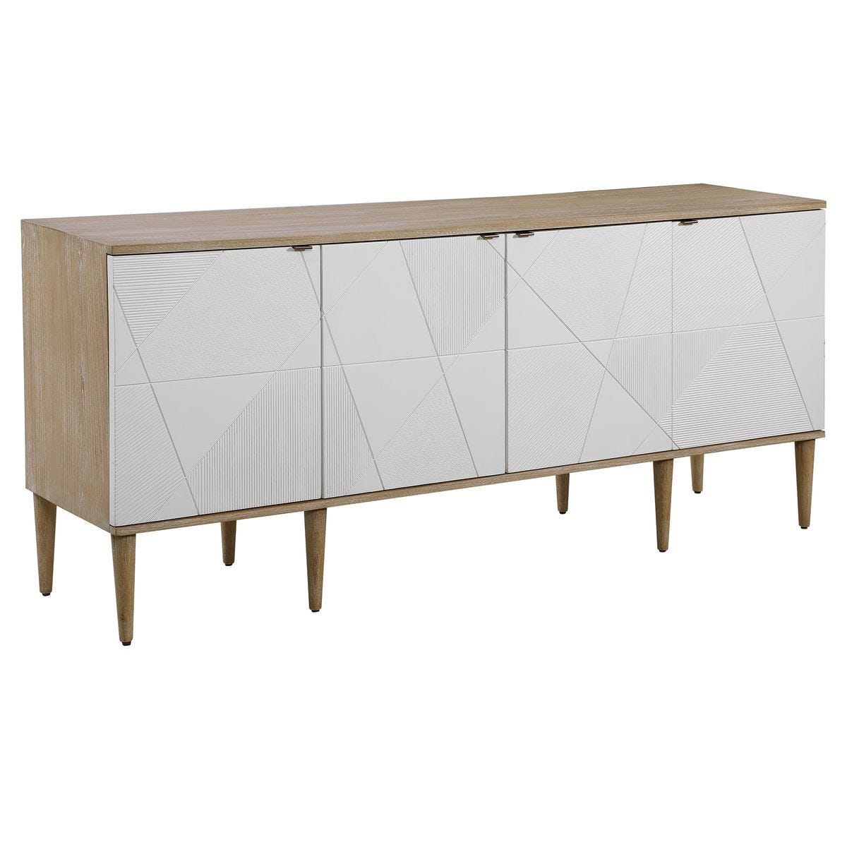 Tightrope 4 Door Cabinet – Furniture by Uttermost | Sutter & Vale