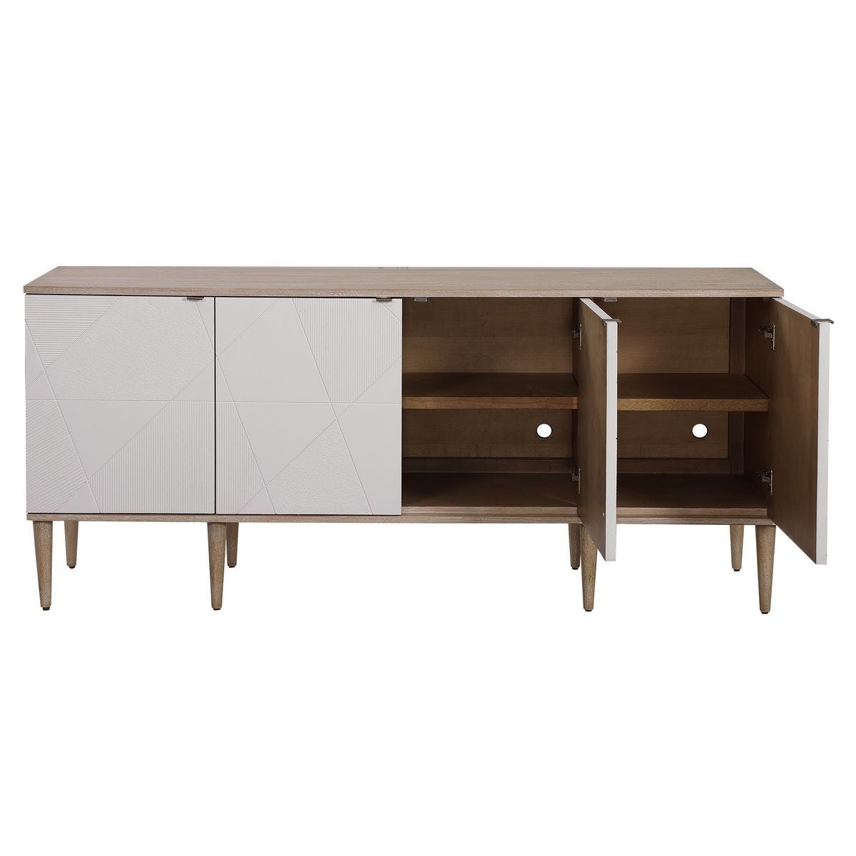 Tightrope 4 Door Cabinet – Furniture by Uttermost | Sutter & Vale