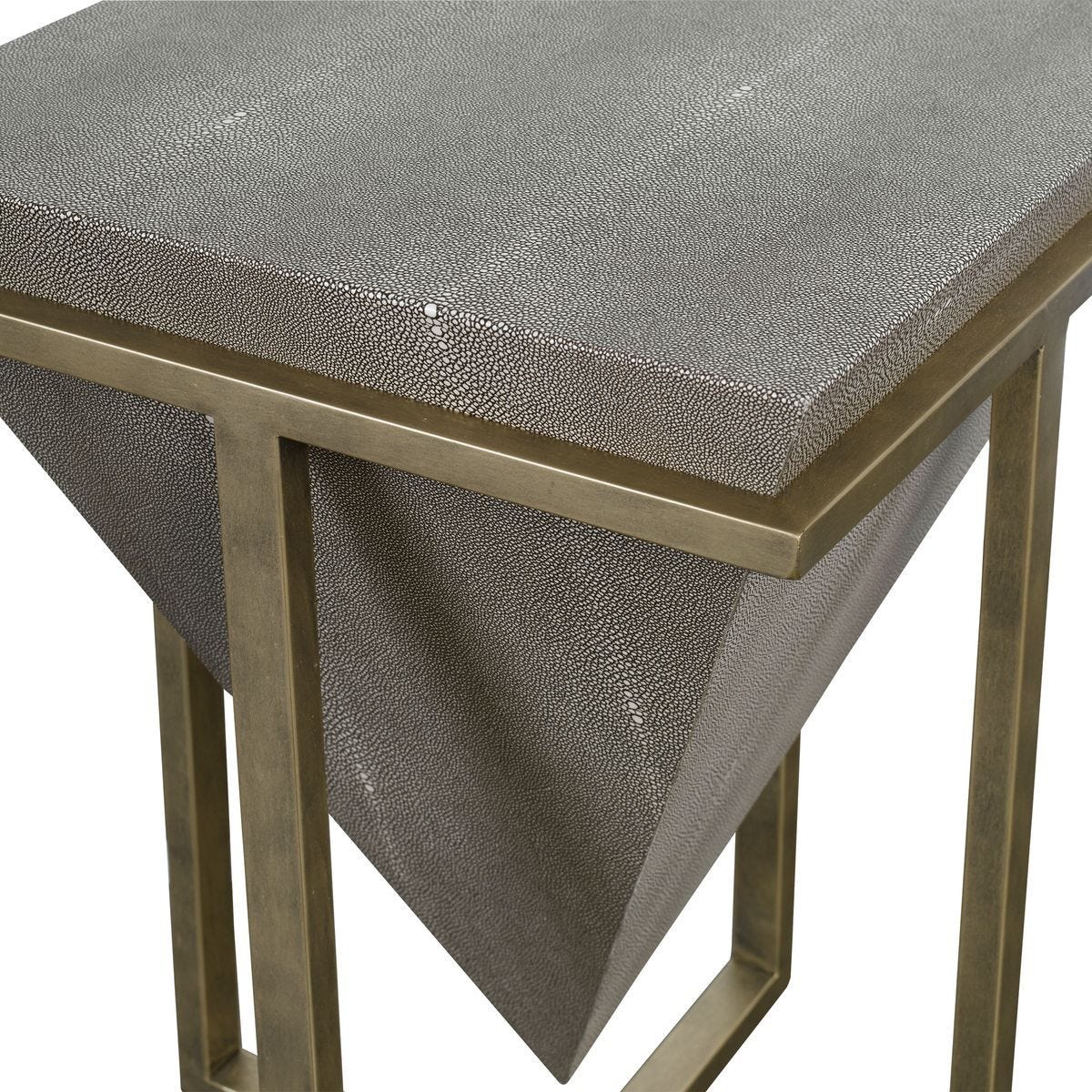 Bertrand Accent Table, Shagreen – Furniture by Uttermost | Sutter & Vale