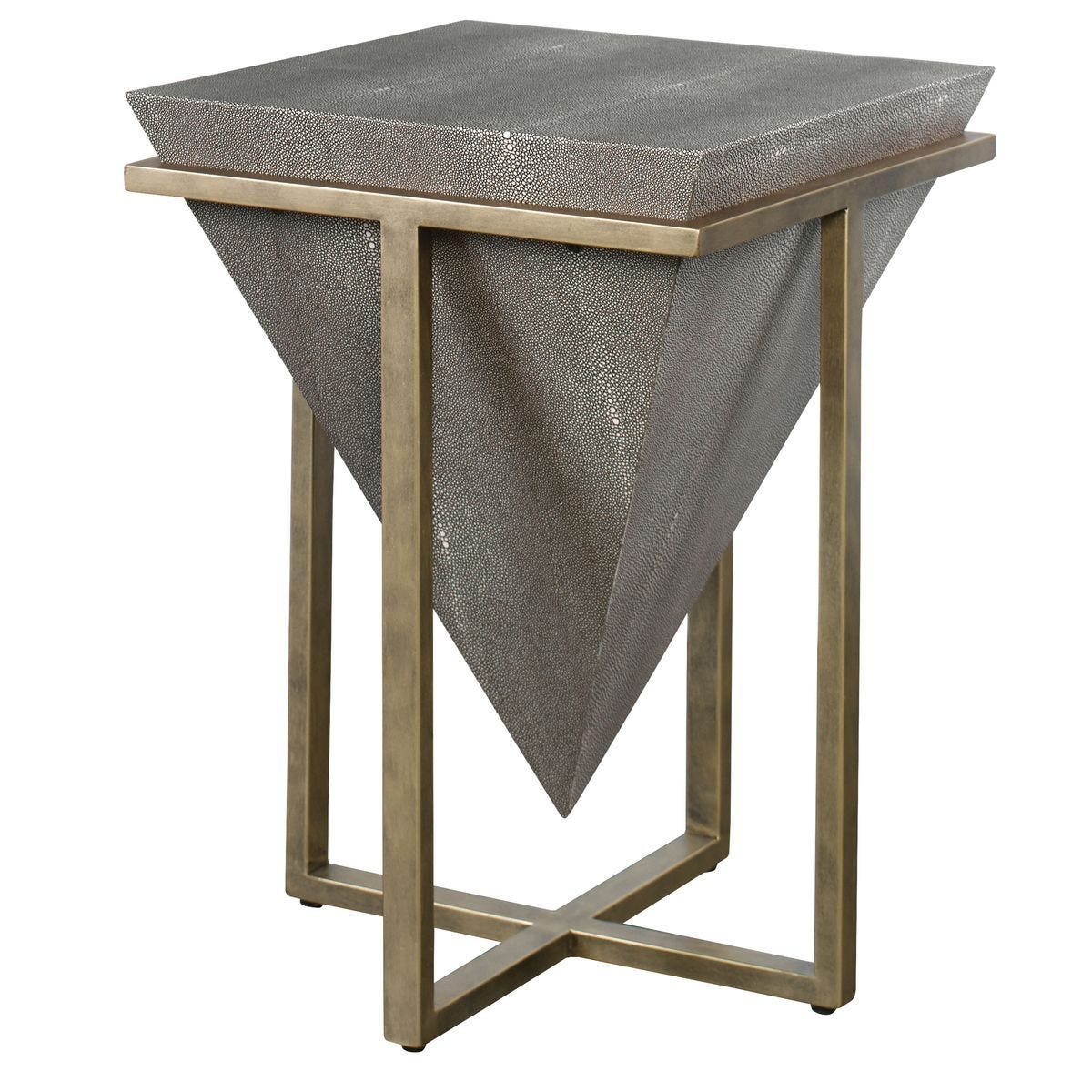 Bertrand Accent Table, Shagreen – Furniture by Uttermost | Sutter & Vale