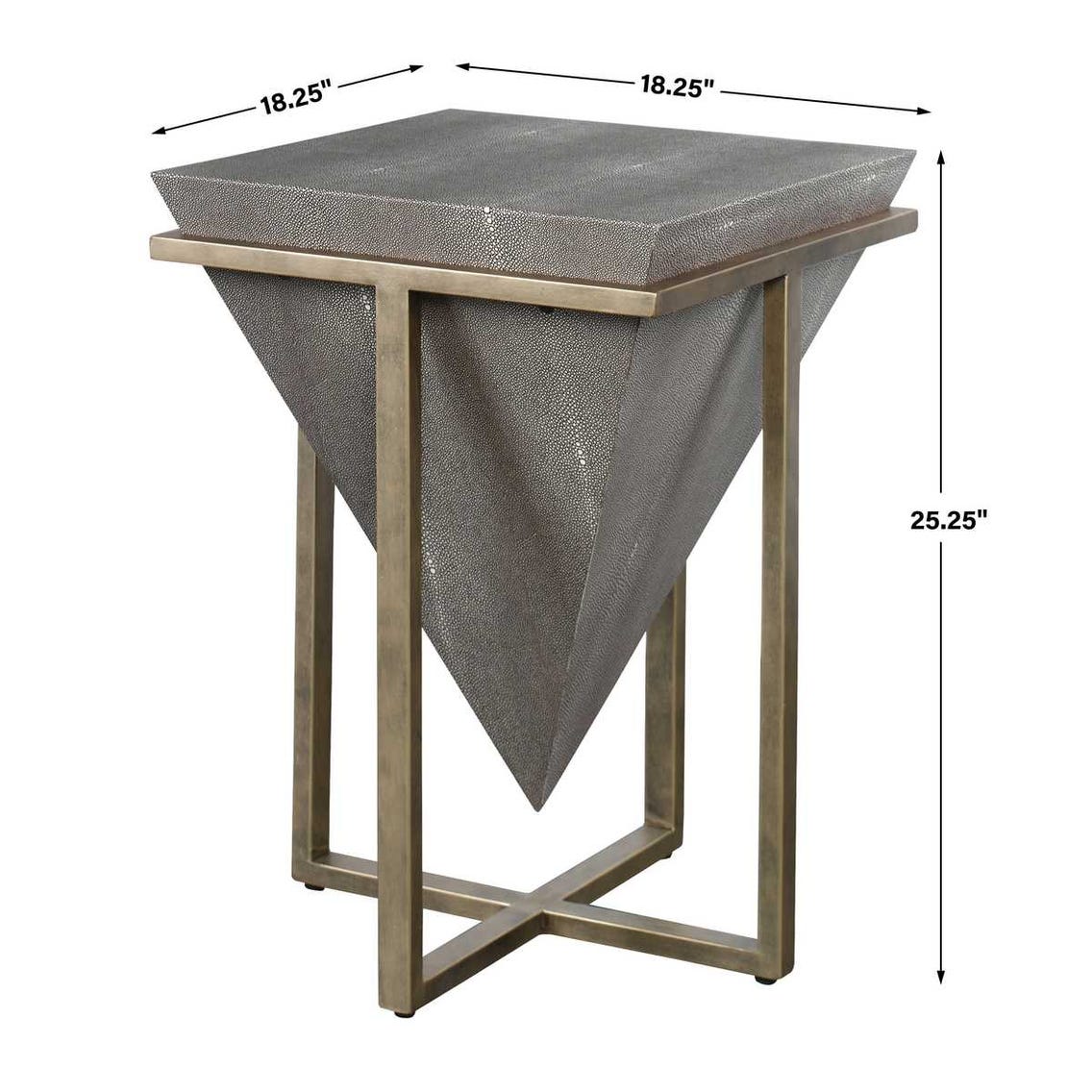 Bertrand Accent Table, Shagreen