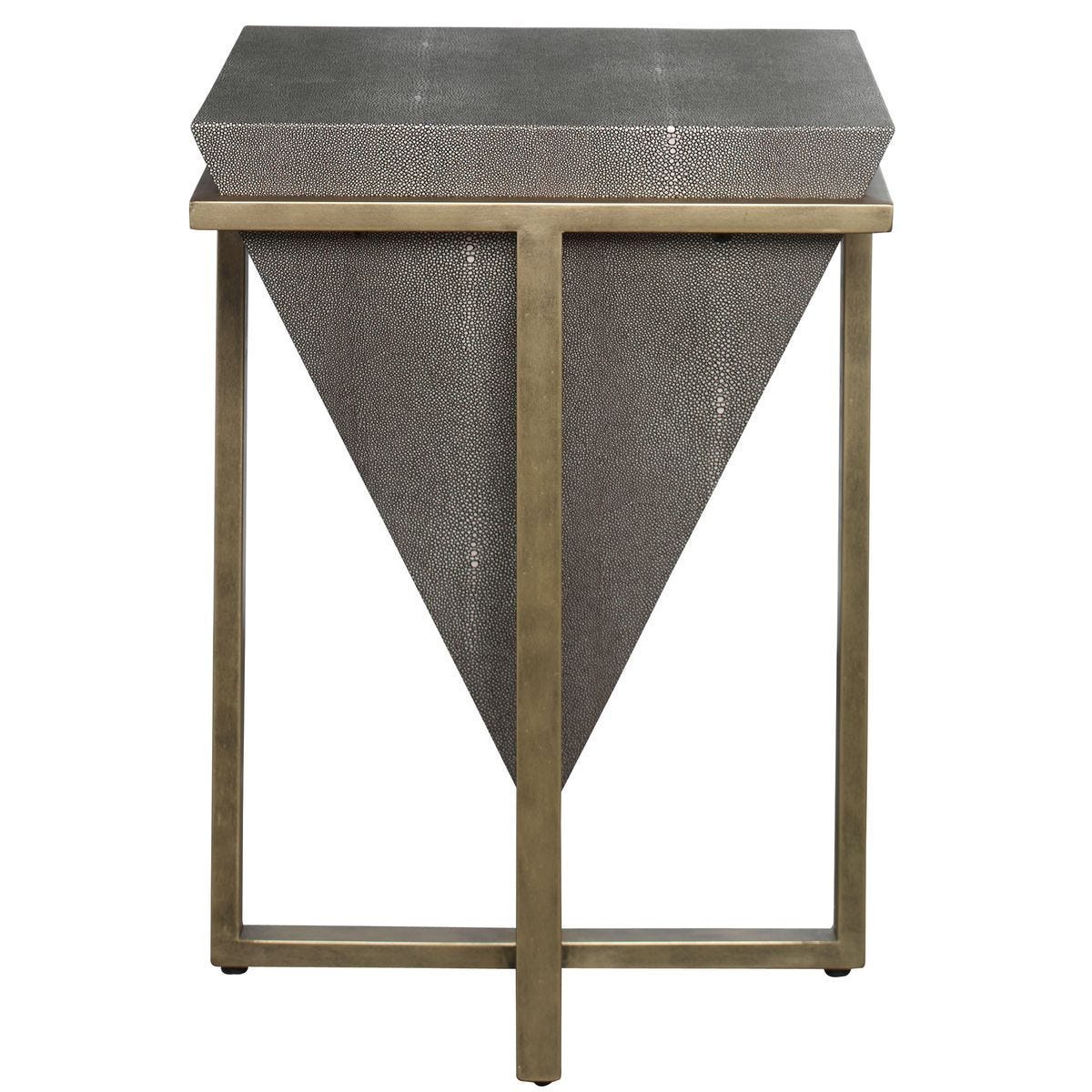 Bertrand Accent Table, Shagreen – Furniture by Uttermost | Sutter & Vale