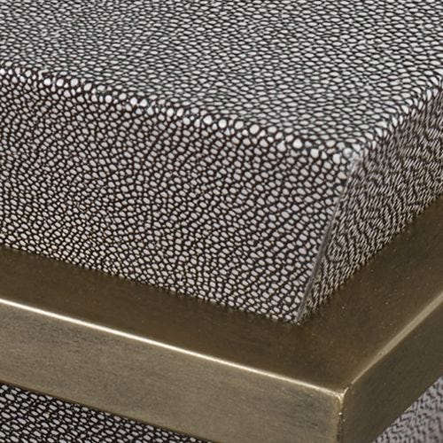 Bertrand Accent Table, Shagreen – Furniture by Uttermost | Sutter & Vale