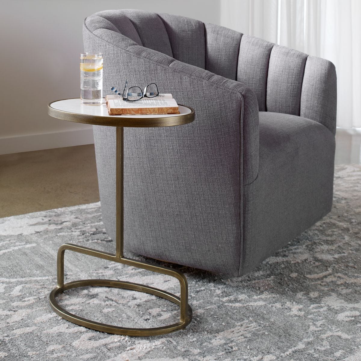 Jessenia Accent Table, Marble – Furniture by Uttermost | Sutter & Vale
