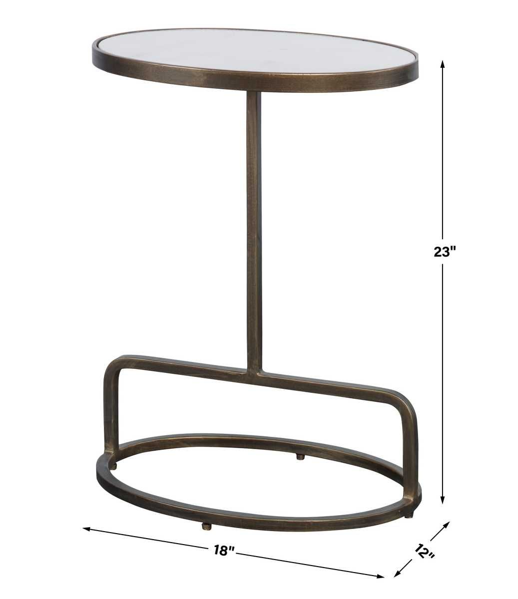 Jessenia Accent Table, Marble – Furniture by Uttermost | Sutter & Vale