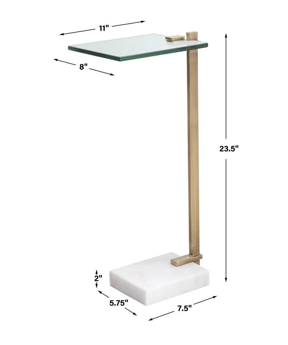 Butler Accent Table, White – Furniture by Uttermost | Sutter & Vale