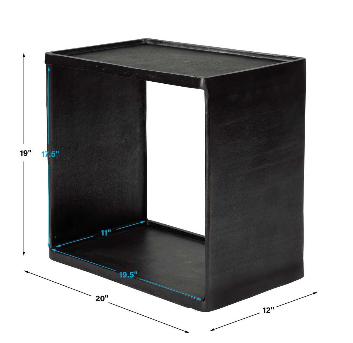 Derwent Side Table, Dark Nickel – Furniture by Uttermost | Sutter & Vale