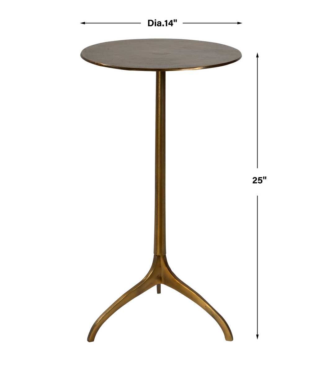 Beacon Accent Table, Gold – Furniture by Uttermost | Sutter & Vale