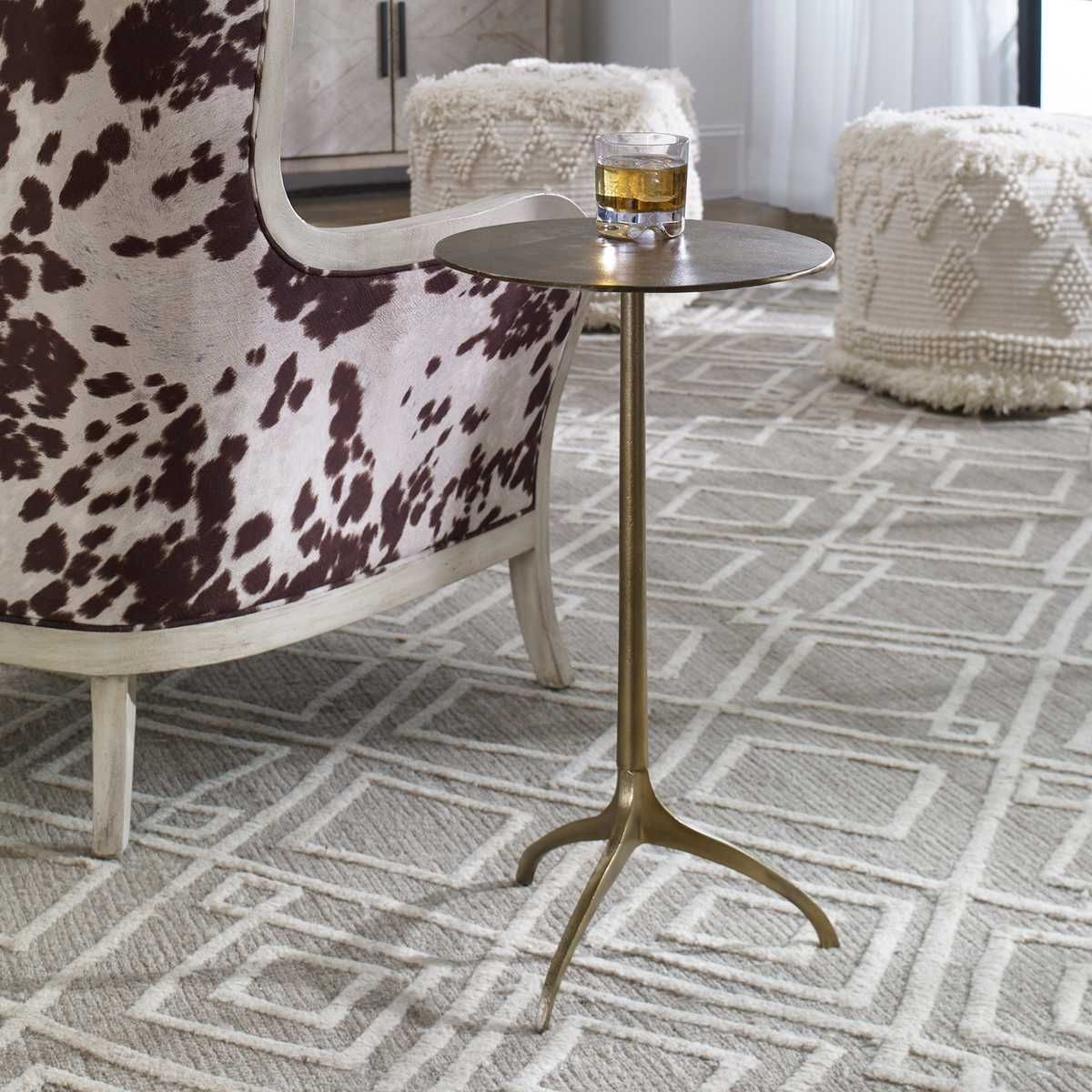 Beacon Accent Table, Gold – Furniture by Uttermost | Sutter & Vale