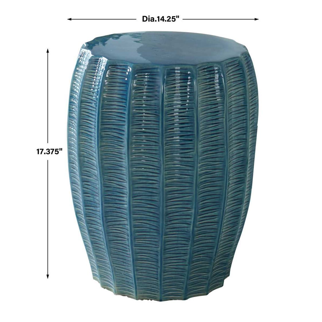 Harbor Garden Stool, Aqua