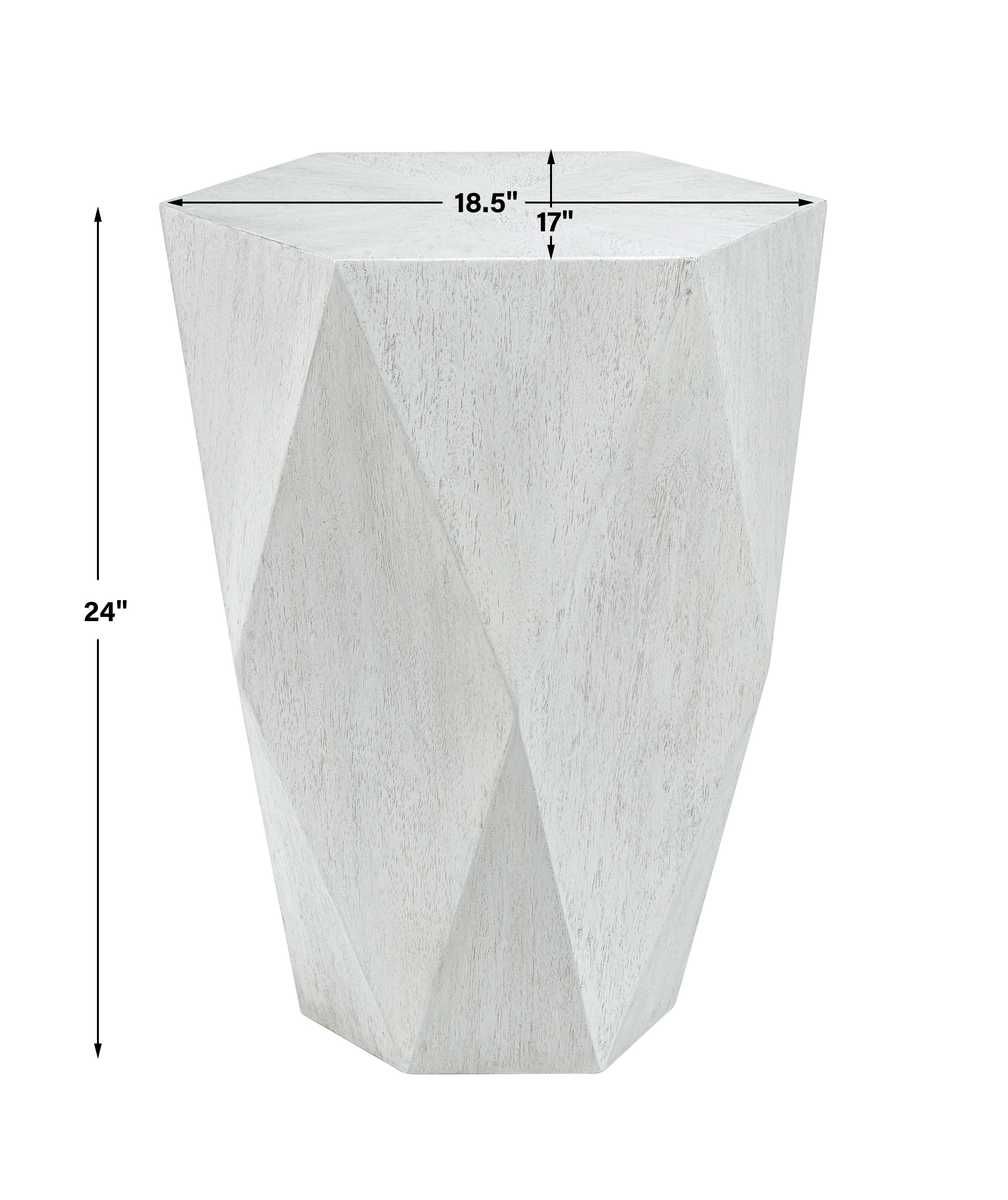 Volker Side Table, White – Furniture by Uttermost | Sutter & Vale