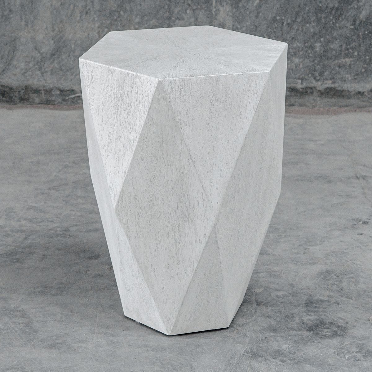 Volker Side Table, White – Furniture by Uttermost | Sutter & Vale