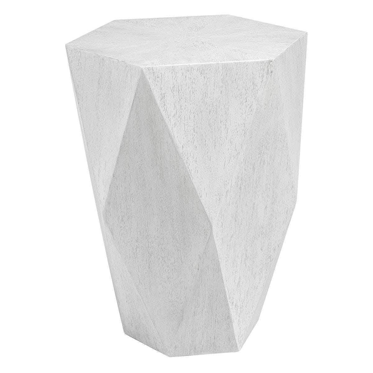 Volker Side Table, White – Furniture by Uttermost | Sutter & Vale