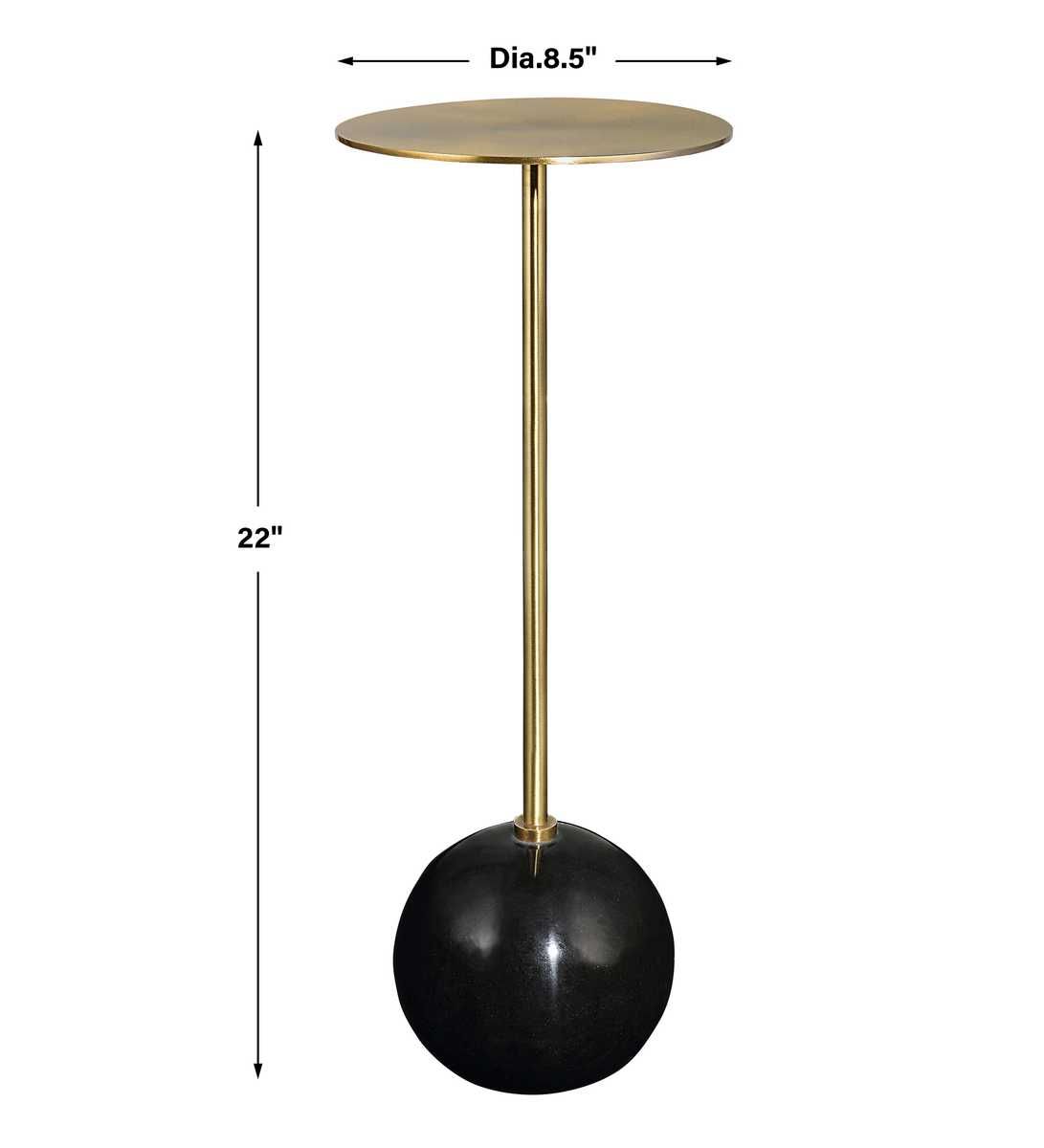 Gimlet Drink Table, Black – Furniture by Uttermost | Sutter & Vale