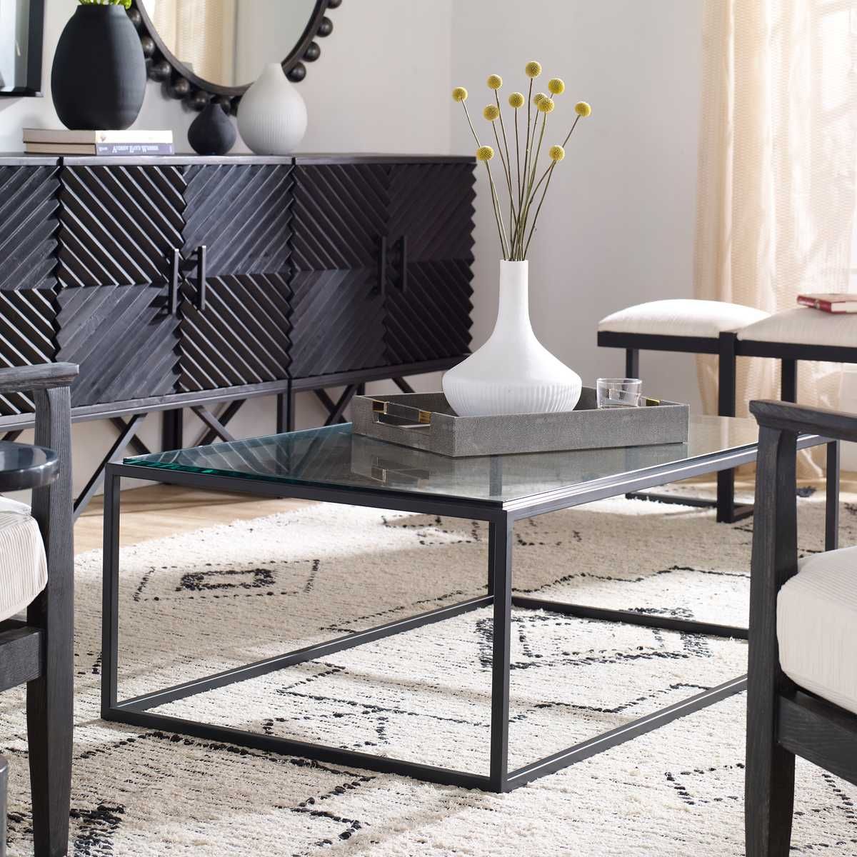 Bravura Coffee Table, Black – Furniture by Uttermost | Sutter & Vale