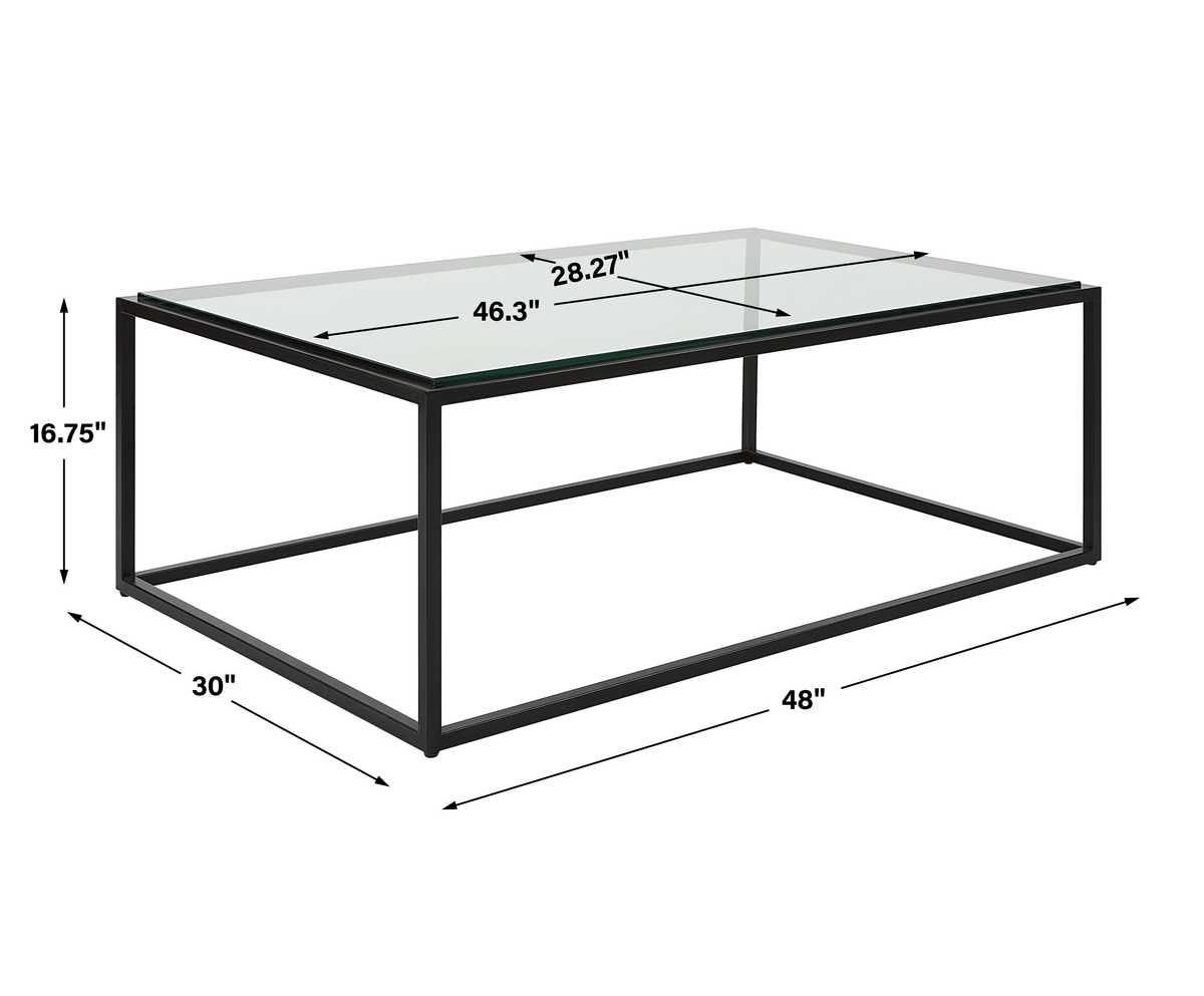 Bravura Coffee Table, Black – Furniture by Uttermost | Sutter & Vale