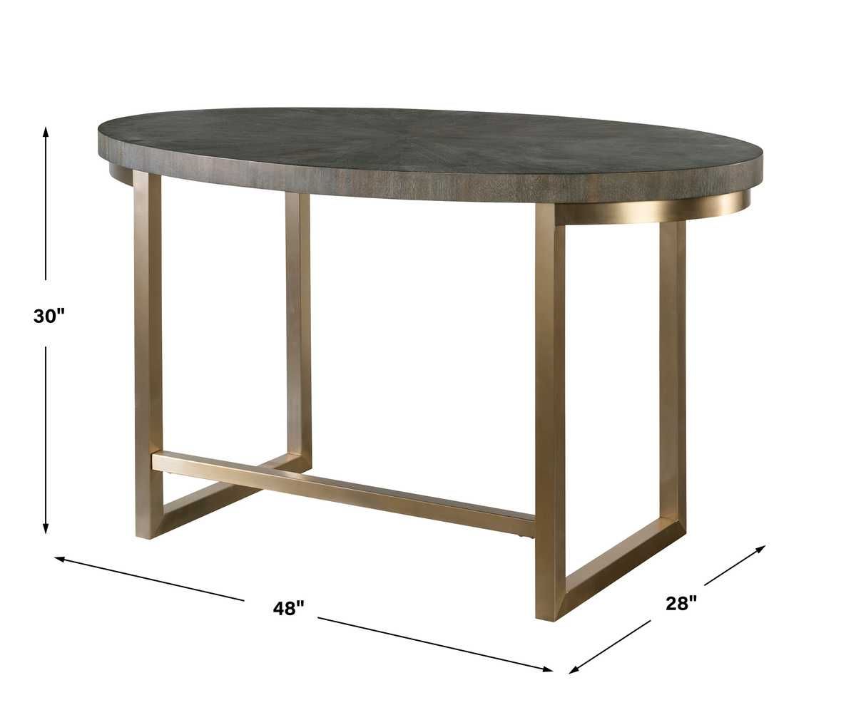 Taja Oval Desk – Furniture by Uttermost | Sutter & Vale