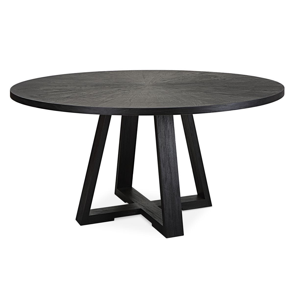 Gidran Dining Table, Black, 2 Cartons – Furniture by Uttermost | Sutter & Vale