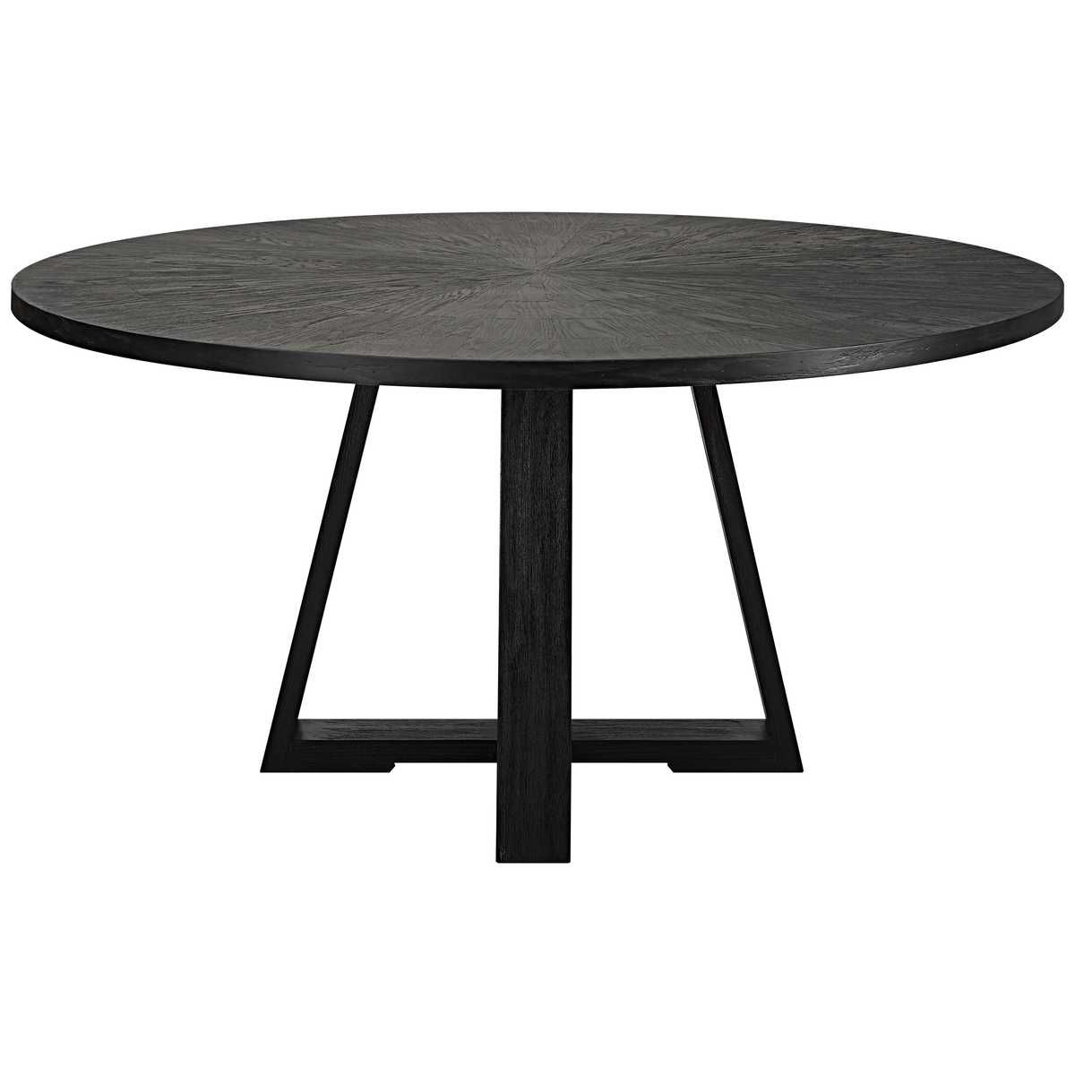 Gidran Dining Table, Black, 2 Cartons – Furniture by Uttermost | Sutter & Vale