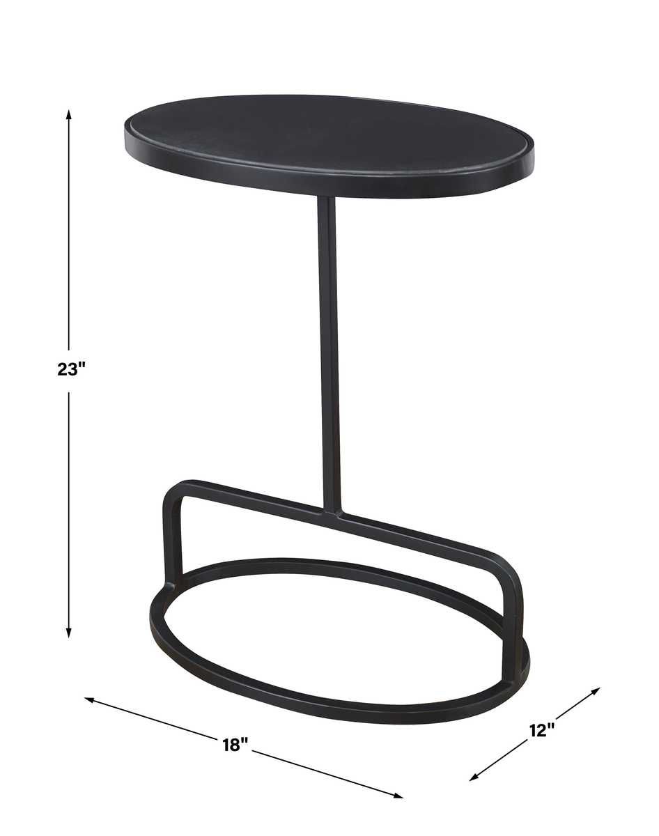 Jessenia Accent Table, Black – Furniture by Uttermost | Sutter & Vale