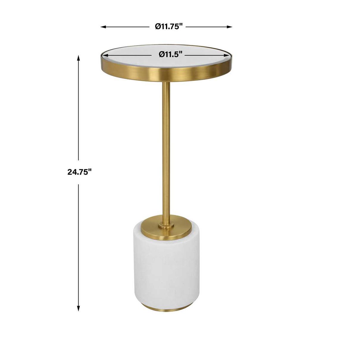 Laurier Drink Table, White