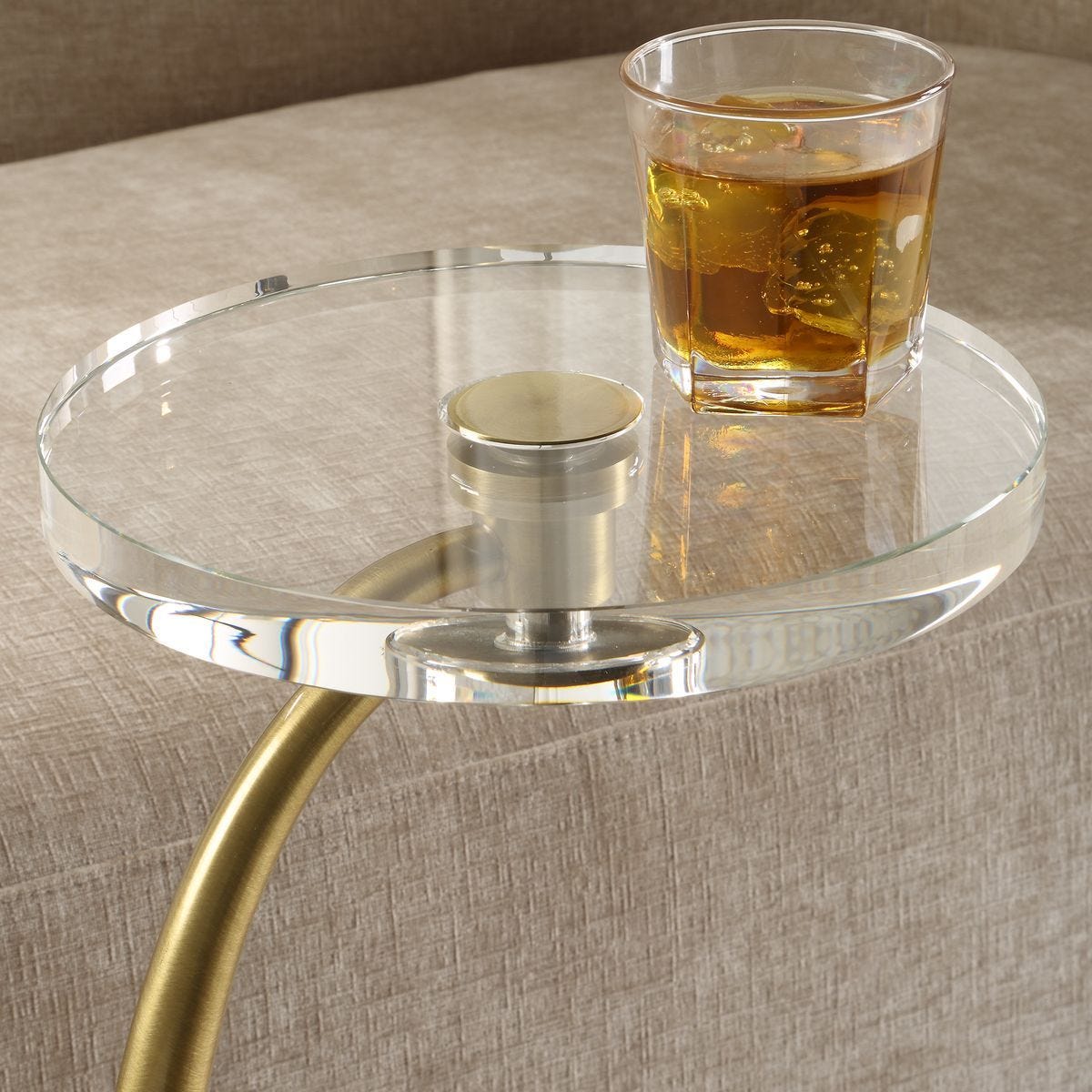 Waveney Drink Table, Brass – Furniture by Uttermost | Sutter & Vale