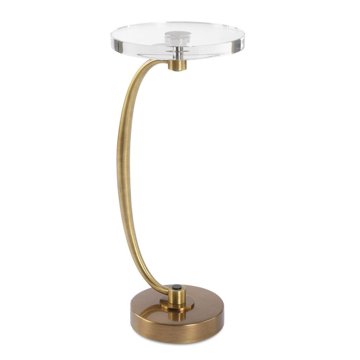Waveney Drink Table, Brass – Furniture by Uttermost | Sutter & Vale